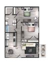 2 Bedroom, 1.5 Bathrooms